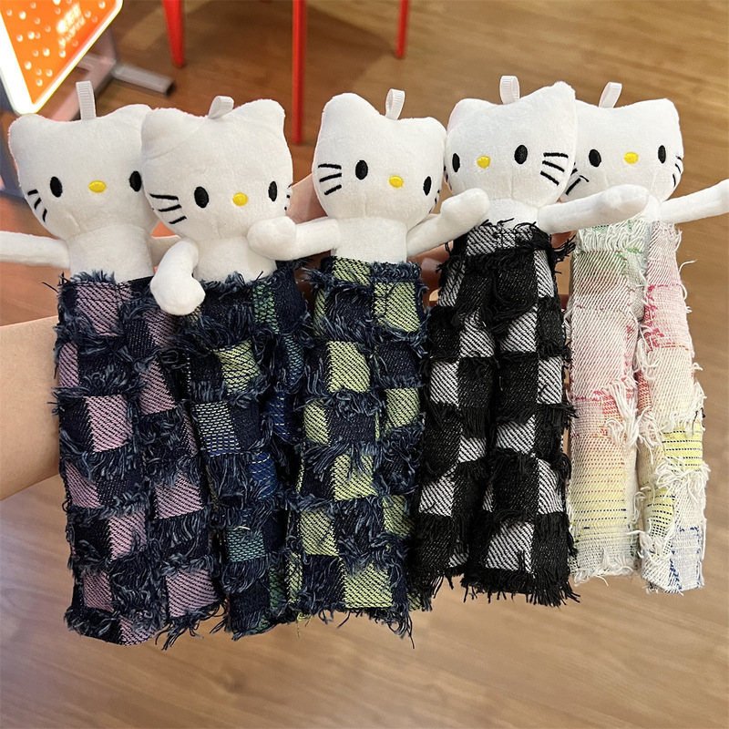 Bjd Doll Clothes 10cm Long-Legged Kt Cat Kitty Pants Suitable for Jeans Camouflage Wide-Leg Pants Fashion Doll Clothes