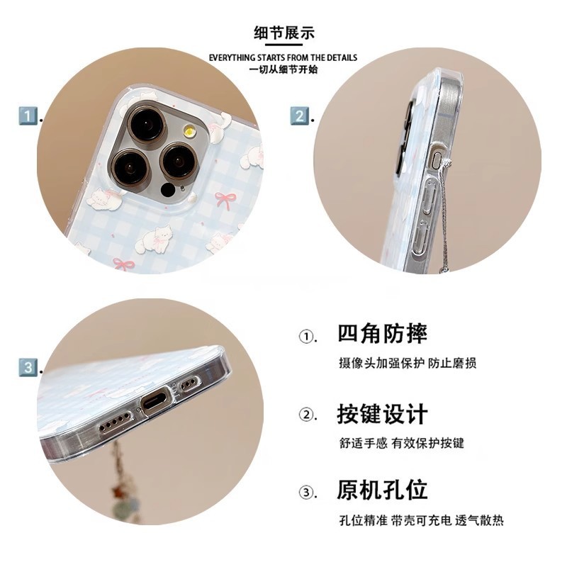 夏日小狗支架适用iPhone14苹果15手机壳13promaxR/78plus/11/12xs|undefined