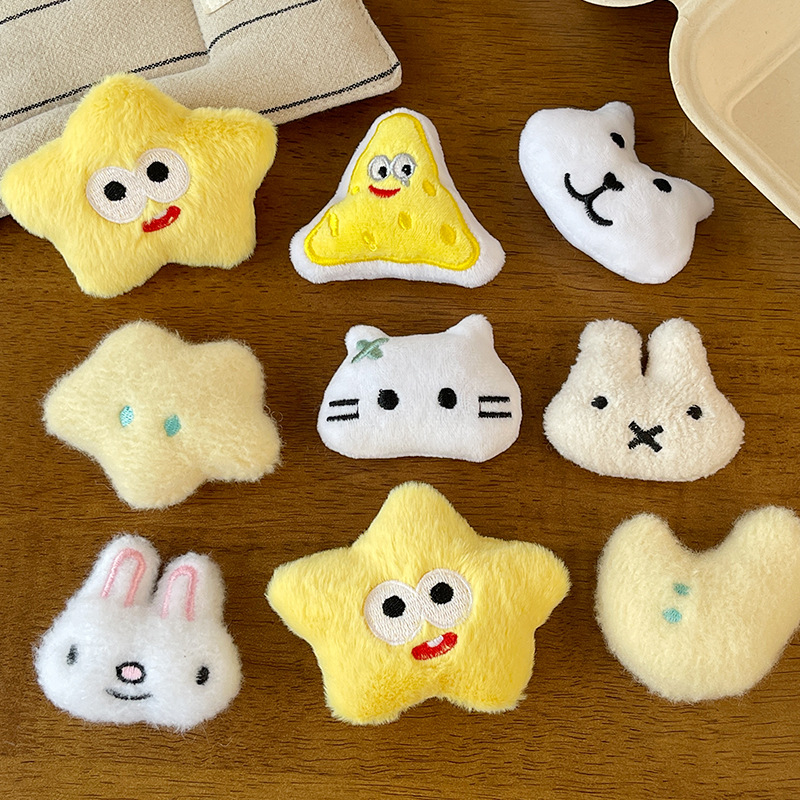 毛绒公仔后背开口配件diy服饰饰品拖鞋包包钥匙扣挂件配饰半成品