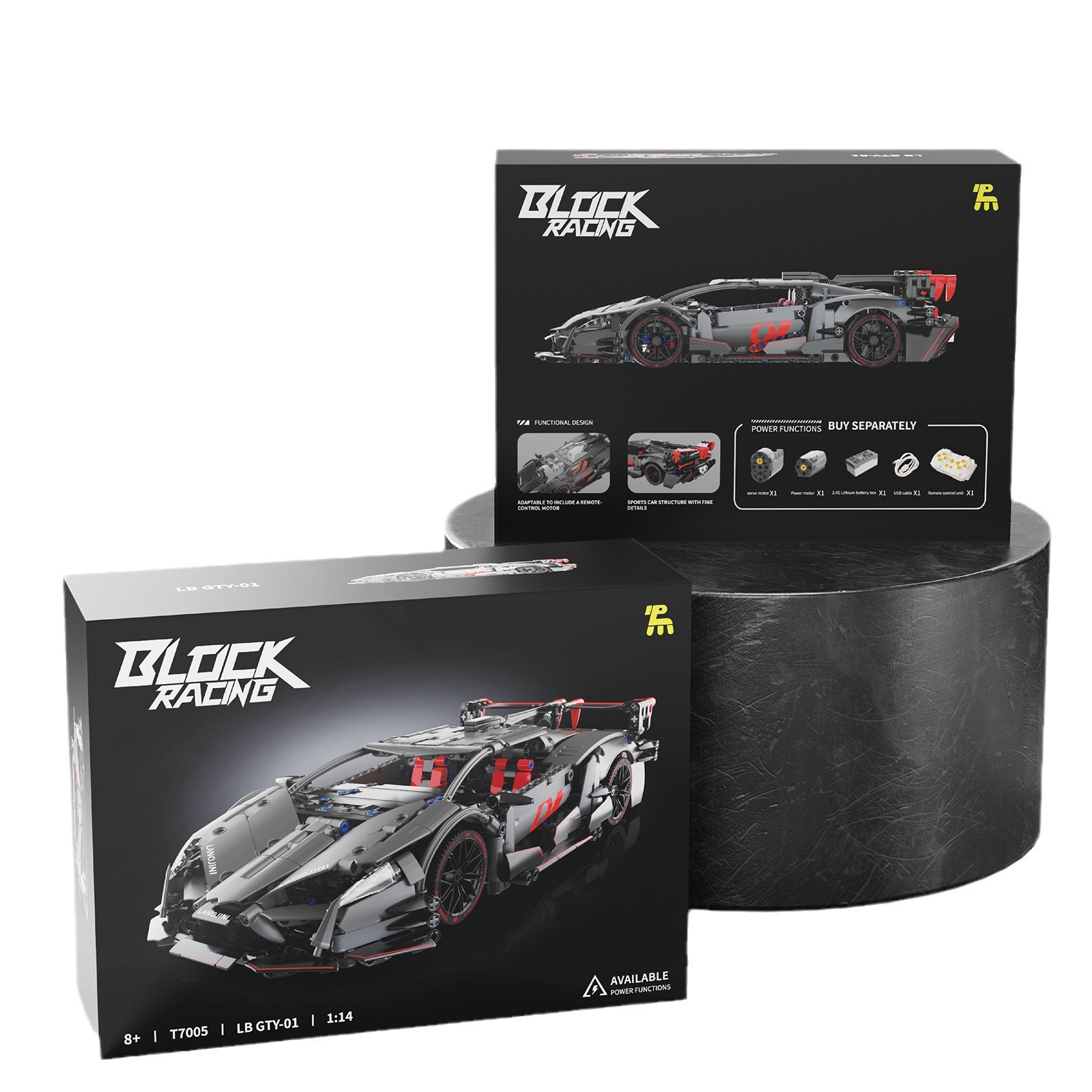 Tuomu nuevo producto T7005 serie de carreras de cubos Rambo Red Yao GT rompecabezas bloques de construcción decoración del modelo de coche de juguete