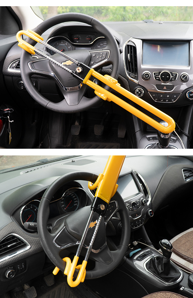 New Amazon Best-Selling Car Steering Wheel Lock, Door Lock, Anti-Theft Lock, Car Lock for Vehicle Use