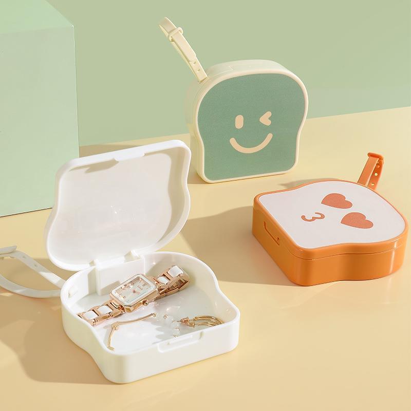 Portable Cute Cartoon Organizer Storage Box Internet Celebrant Cosmetic Jewelry Storage Box Data Cable Desktop Small Box