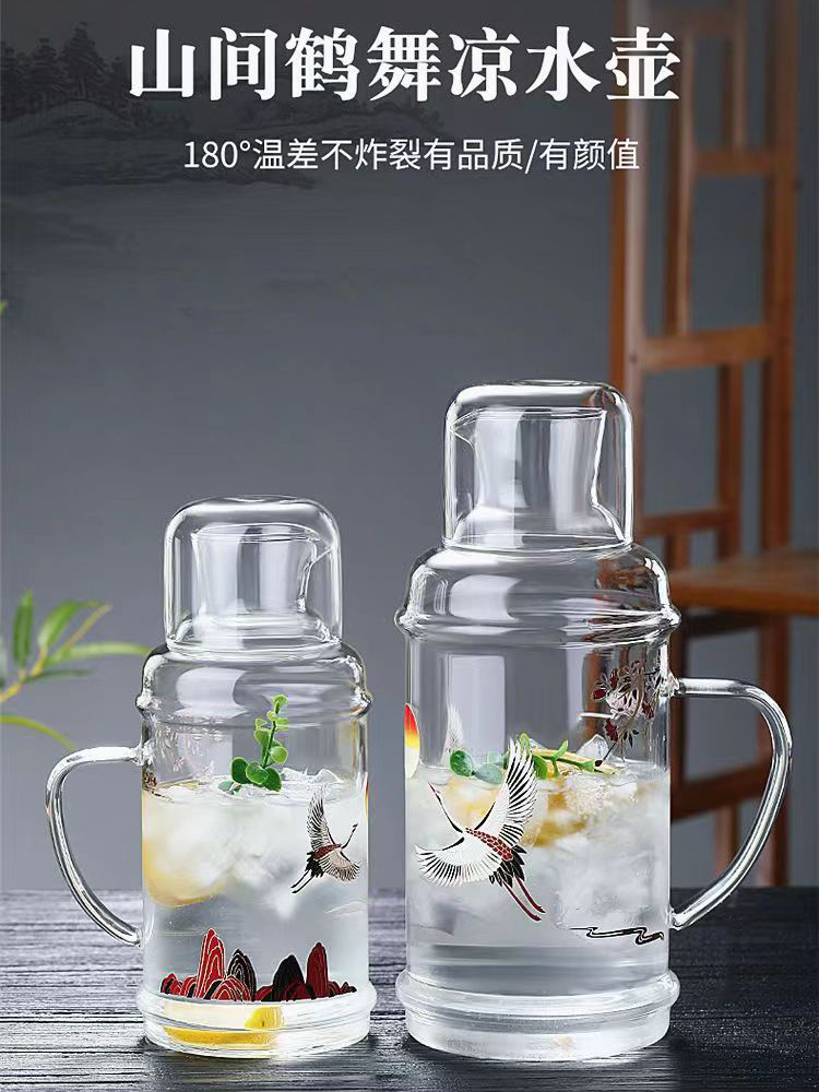 Wholesale cold kettle glass kettle high temperature resistant thickened high borosilicate glass cold kettle high appearance household large capacity