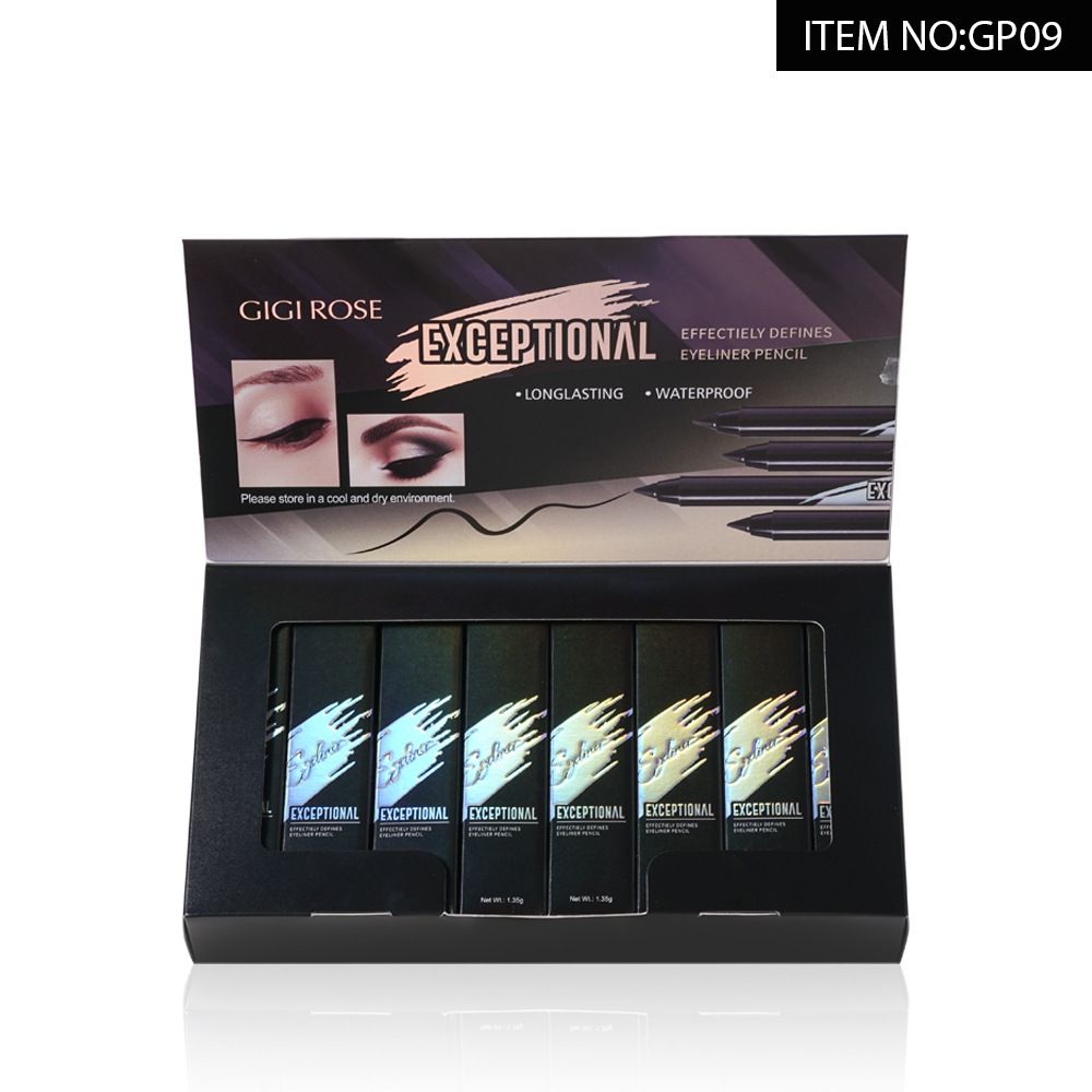 GIGIROSE small plastic stem eyeliner pen has a rich color, dries quickly, is water-resistant, sweat-resistant and not easy to smudge undefined