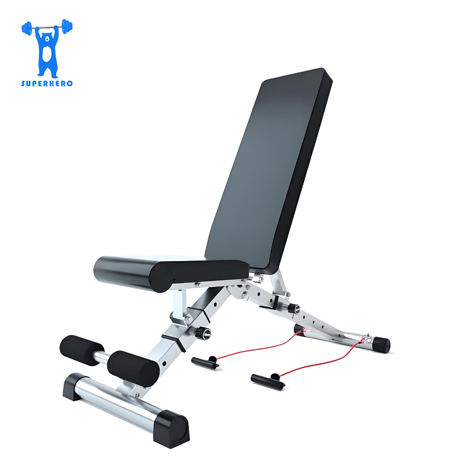 Commercial Folding Dumbbell Stool Household Bird Bench Stool Multifunctional Fitness Chair Abdominal Board Sit-ups Fitness Machine