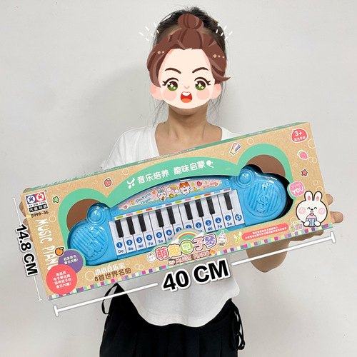 Fun Kids Small Piano Toy, Beginner Electronic Keyboard Toy with Lights, Playable for Kindergarten Girls, Gift