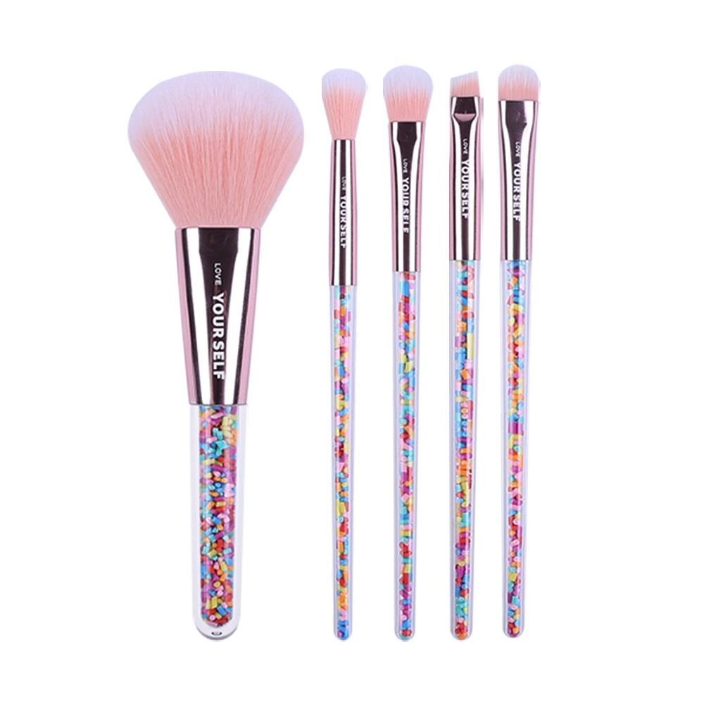 Zhuoer polvo de sombra de ojos cepillo conjunto completo de herramientas de maquillaje 10 pinceles de maquillaje de taladro interno conjunto de logotipo personalizado imprimible