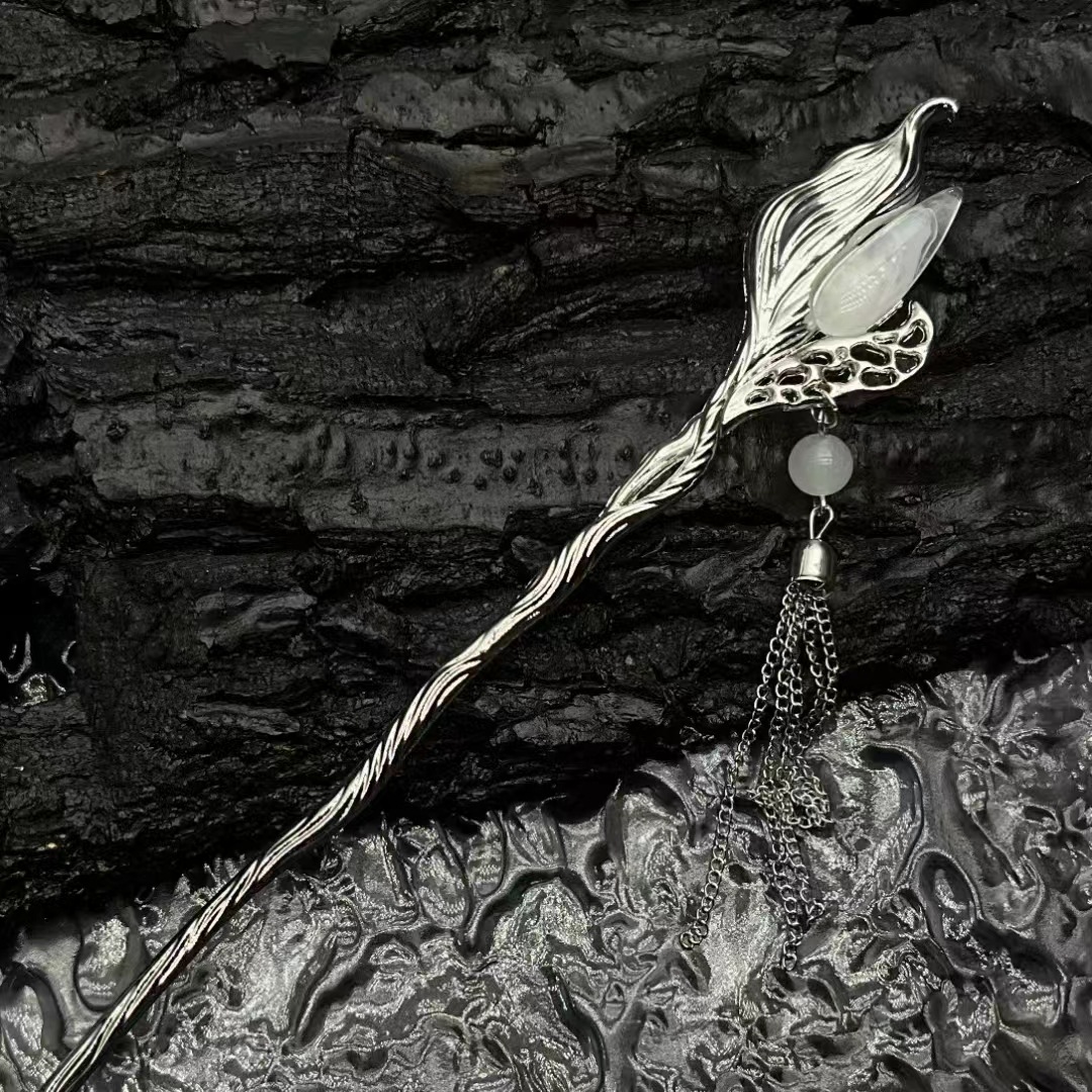 Estilo antiguo paso sacudida borla ventilador horquilla hembra de alto grado updo horquilla nuevo cheongsam chino Hanfu hairpin tocado