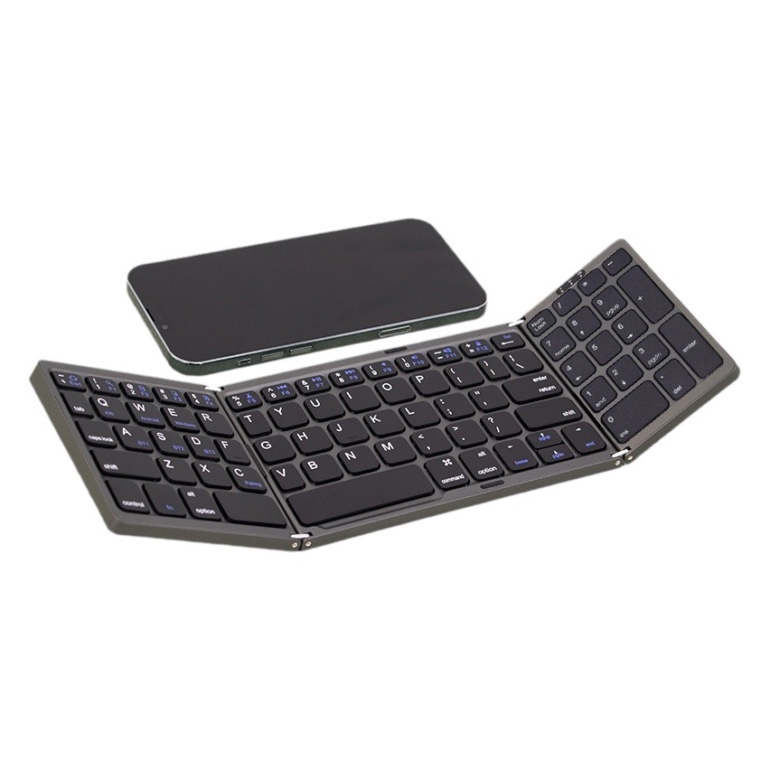 Teclado Bluetooth plegable B089, mini para tablet/móvil, tres modos, con ratón y carga