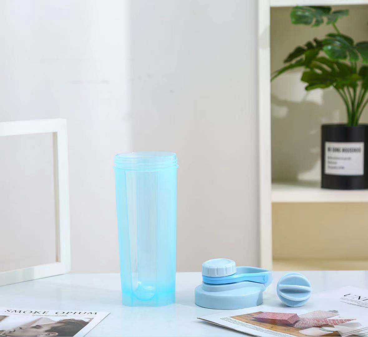 700ml de espesor batido taza batido proteína en polvo taza de mezcla con escala portátil deportes fitness taza de plástico