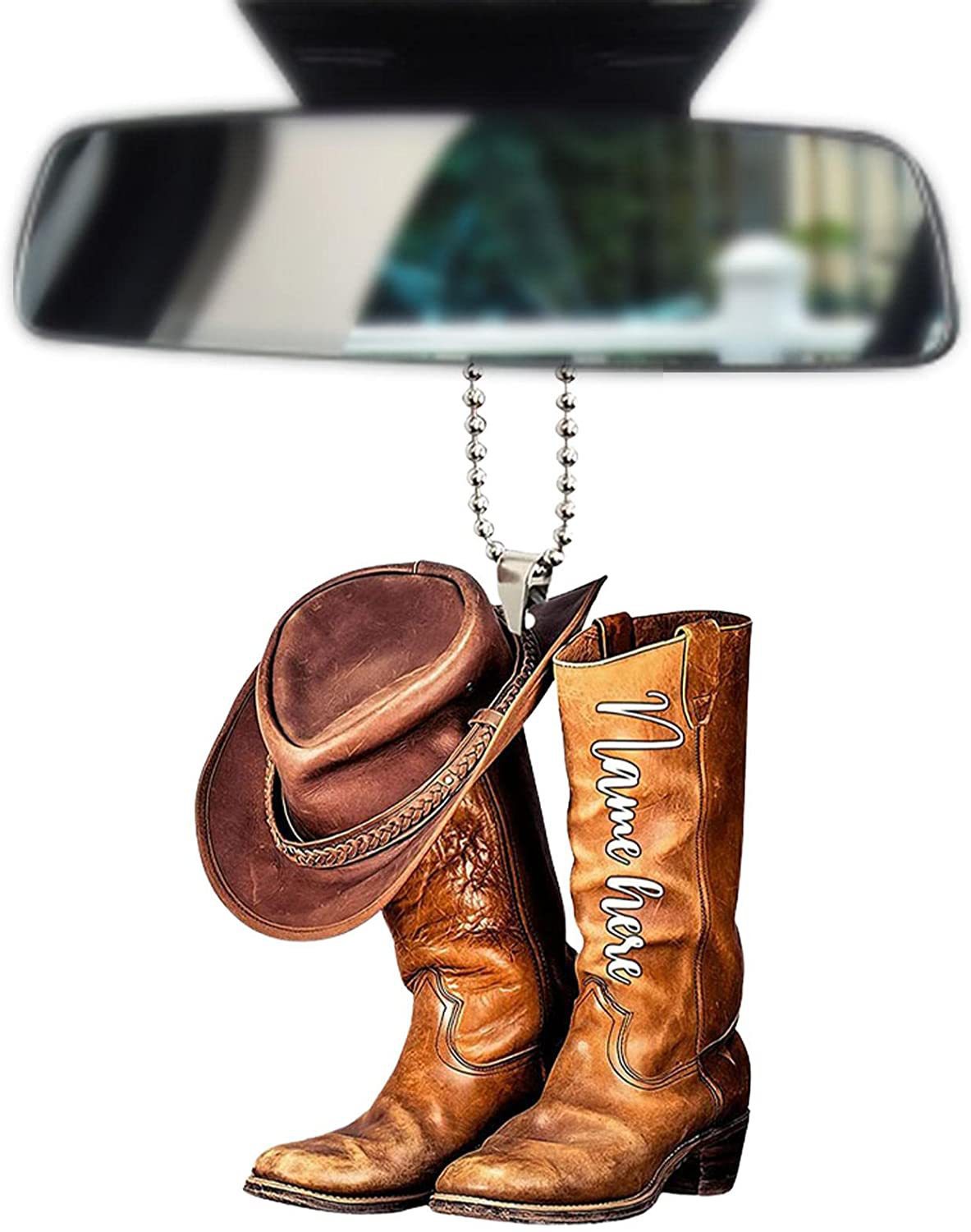 Nuevos productos transfronterizos interesantes para adornos de automóviles botas de vaqueros personalizadas y sombreros para adornos de automóviles planos image 14
