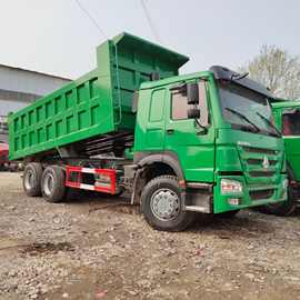 出售二手双桥后翻车 后八轮自卸工程货车 18年豪沃前四后八自卸车