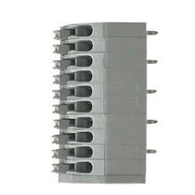 弹簧式免螺丝PCB接线端子 DG250- 2.5mm 焊针间距进线1.5平方线.