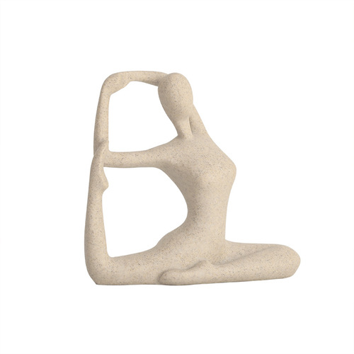 Nordic sandstone yoga sports people decorative ornaments living room dining room TV cabinet health club decorative ornaments