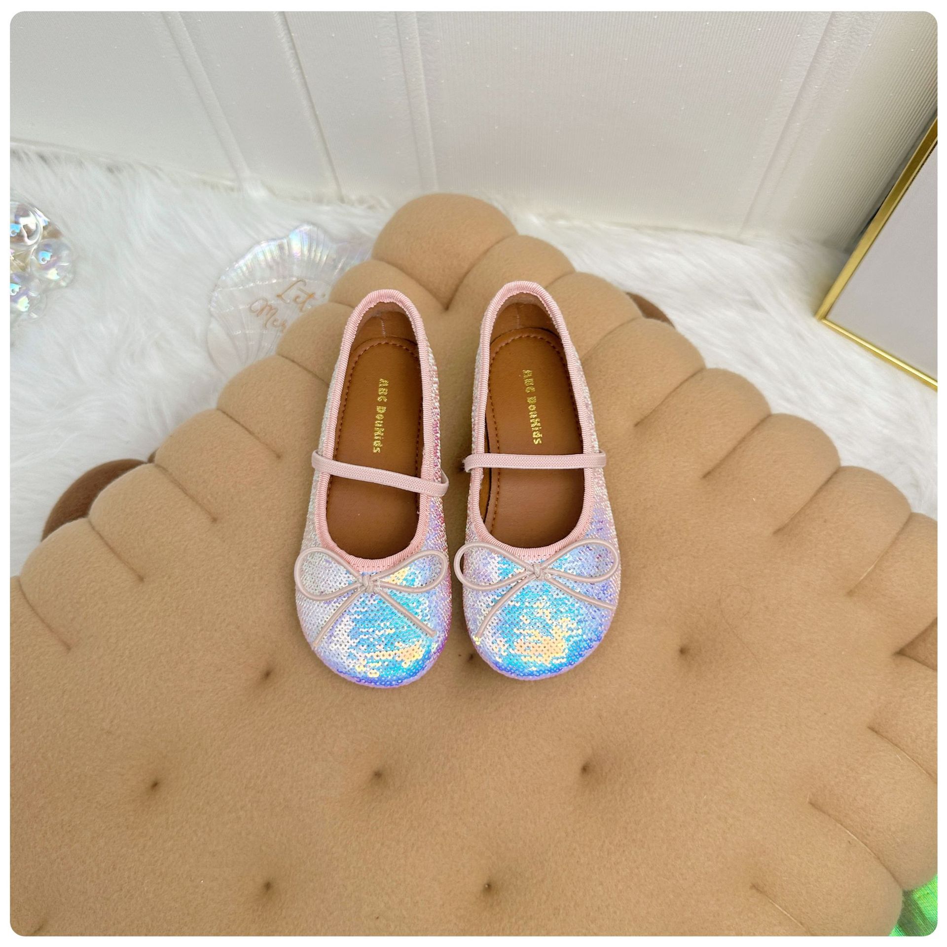 Girl's Elegant Bow Knot Round Toe Flats display picture 2