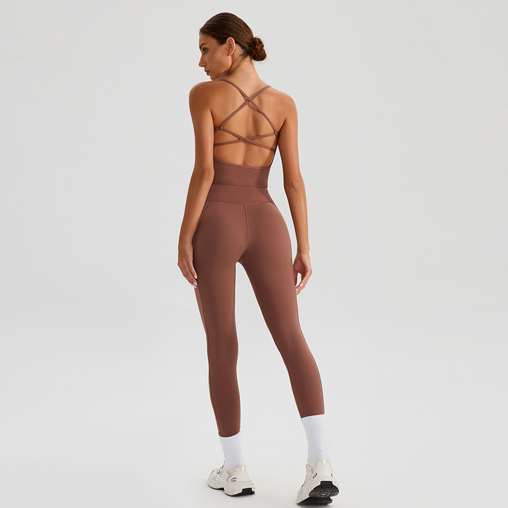 Ropa interior deportiva de mujer pantalones de fitness que incluyen un brazo de brazo con chaleco de dos piezas de yoga