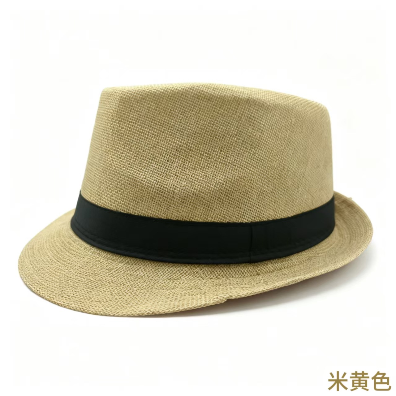 Sombrero Fedora para Hombre de Lino, Transpirable, Protección Solar y A Prueba de Viento, para Playa y Ocio