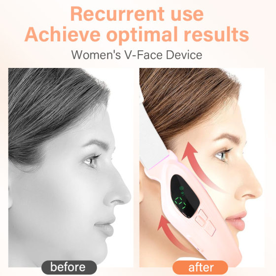 Cross-border new remote control V face meter micro current color light S face meter facial beauty massage instrument portable power storage household