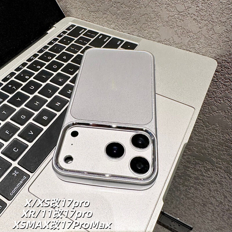 Suitable for iPhone Modified Devices: Xr Modified to 17Pro, Matte Electroplated Xsmax Modified to 17Promax, High-End New Soft Case Suitable for iPhone Modified Devices: Xr Modified to 17Pro, Matte Electroplated Xsmax Modified to 17Promax, High-End New Soft Case