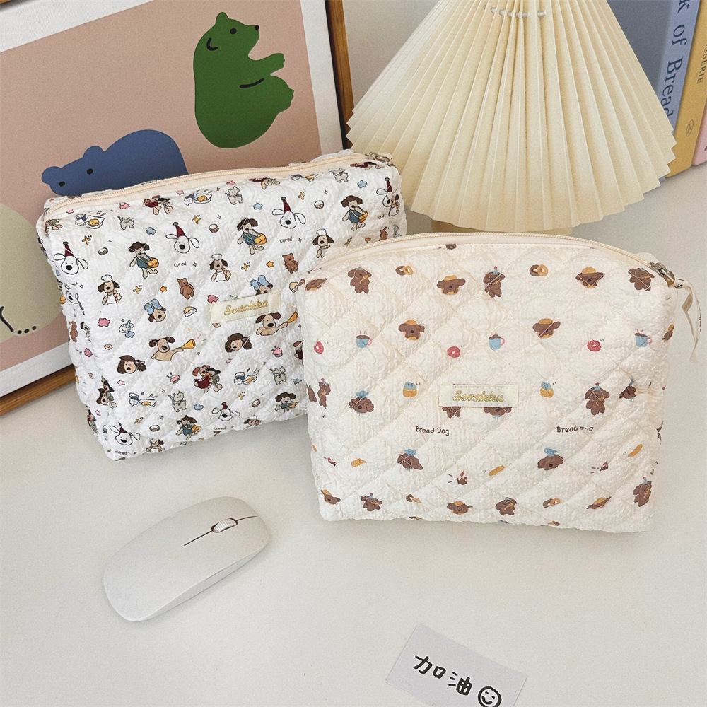 4681 embossed hand-held makeup bag, large-capacity portable storage bag, cute toiletry bag, travel storage bag undefined