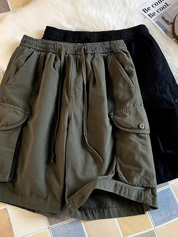 Men's Summer New Trendy Versatile Casual Quick-Dry Sports Shorts, New Five-Point Cargo Shorts for Men