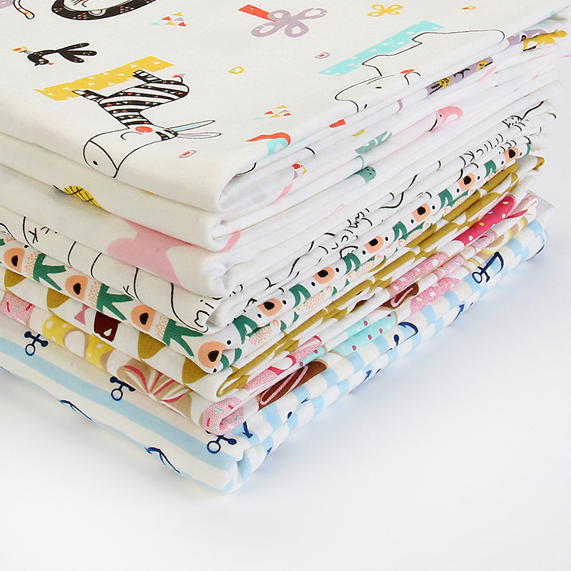 Cotton Knitted Fabric Baby Clothing Knitted Fabric Printed Stock Fabric Baby Underwear Wholesale Pure Cotton