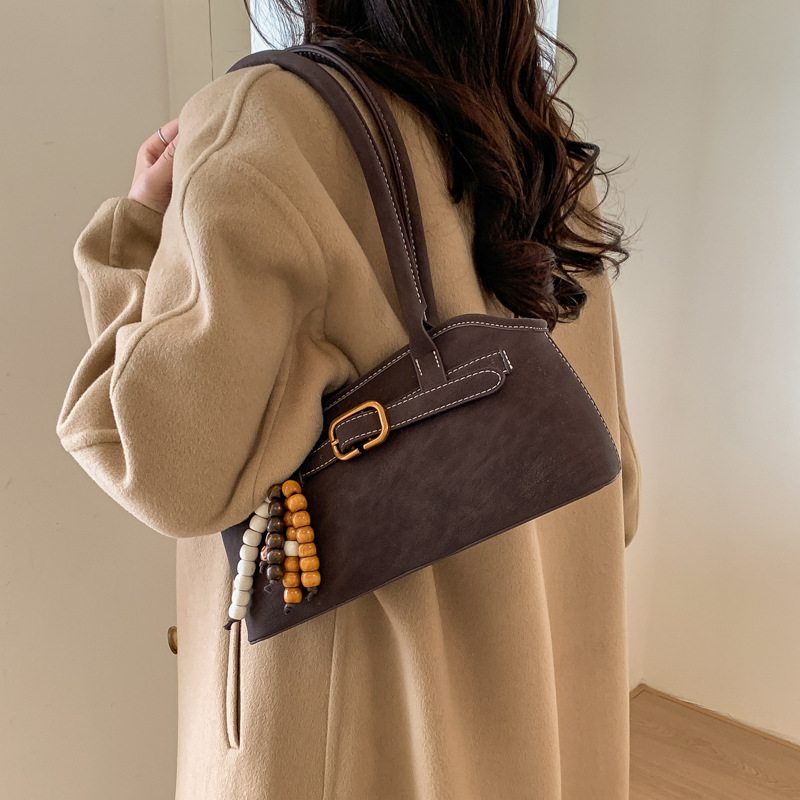 Retro Shoulder Bag For Women, Elegant Underarm Handheld Shell_voghion.com