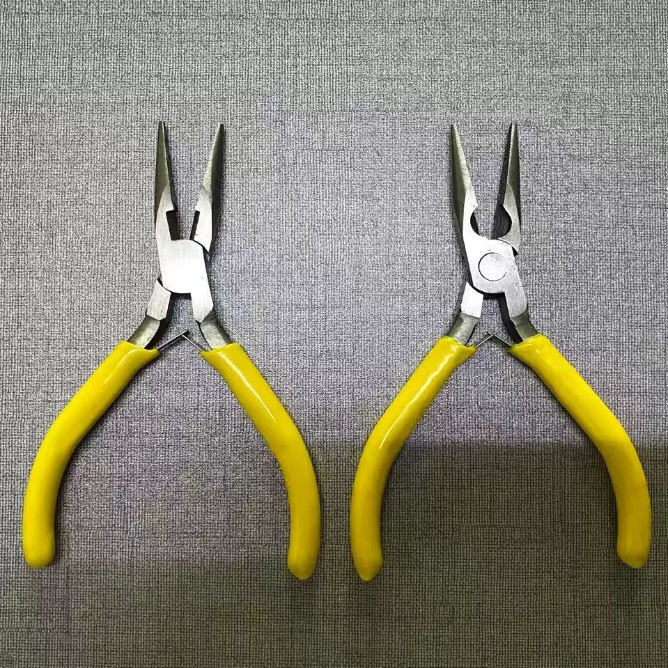 4.5寸尖嘴钳钢丝钳斜口钳迷你钳子 家用小五金工具可定制活口拆卸