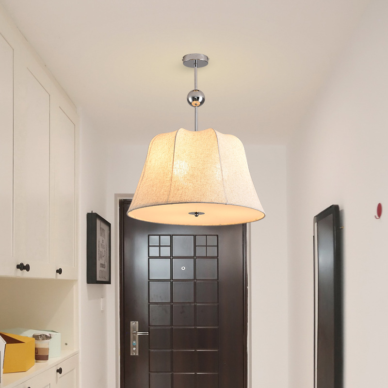 Sili estilo dormitorio tela araña japonés nórdico cama y desayuno Sala estudio techo mediados-antiguo estilo crema sala de estar lámpara principal