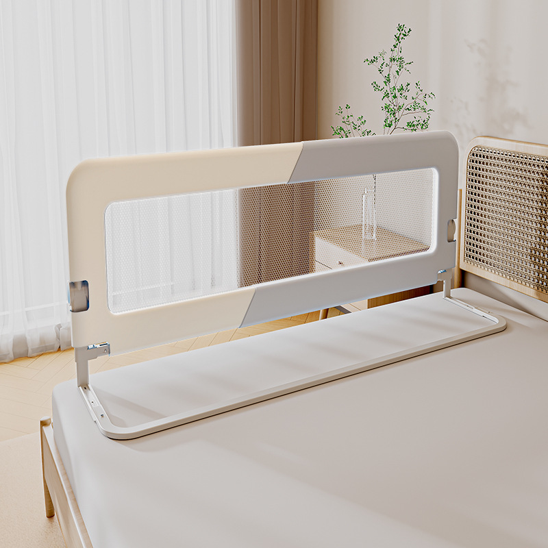Factory Wholesale Bed Fence U-Shaped Large Base Foldable Bed Guardrail Baby Anti-Fall Bedside Shield Cross-Border Export