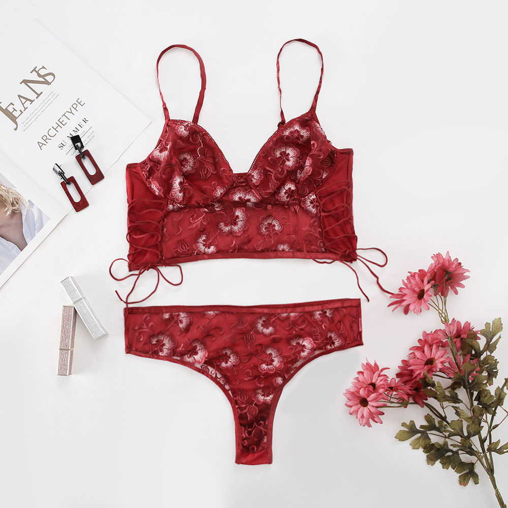 Plus Size Lingerie Wholesale Women Embroidered Lace Sexy SS191204