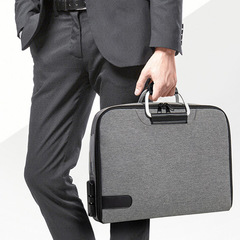 Golden Lion Proof Card Holder Password Lock Stamp Invoice Storage Box Portable Document Passport Card Case Organization Bag