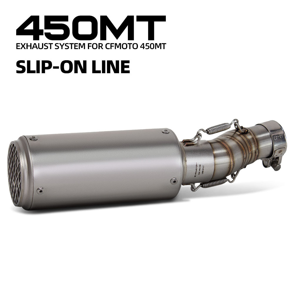 Suitable for Chunfeng 450Mt Stainless Steel Middle Section Sc Straight-Through Scorpion Barrel Tail Section Motorcycle Modified Exhaust Pipe