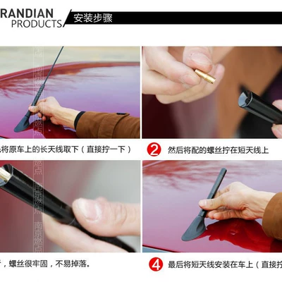 vehicle antenna – Carbon Fiber Car Retractable Radio