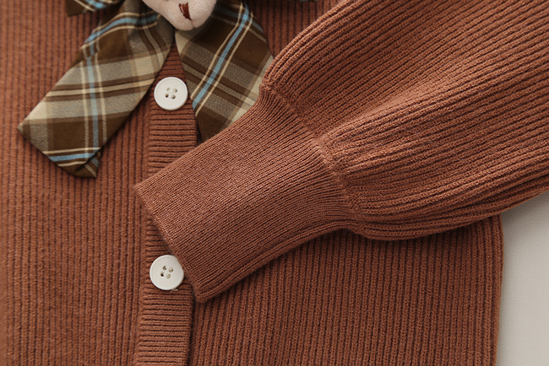 Maglione per ragazze 2023 Nuovo autunno/inverno Ragazza lavorato a maglia due pezzi set stile coreano pullover top + gonna plissettata_voghion.com