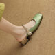 Popular Internet Style Baotou Half Slippers Women's Summer Outer Wear 2024 New Style National Style Mid-Thick-Heeled Lazy Muller Slippers