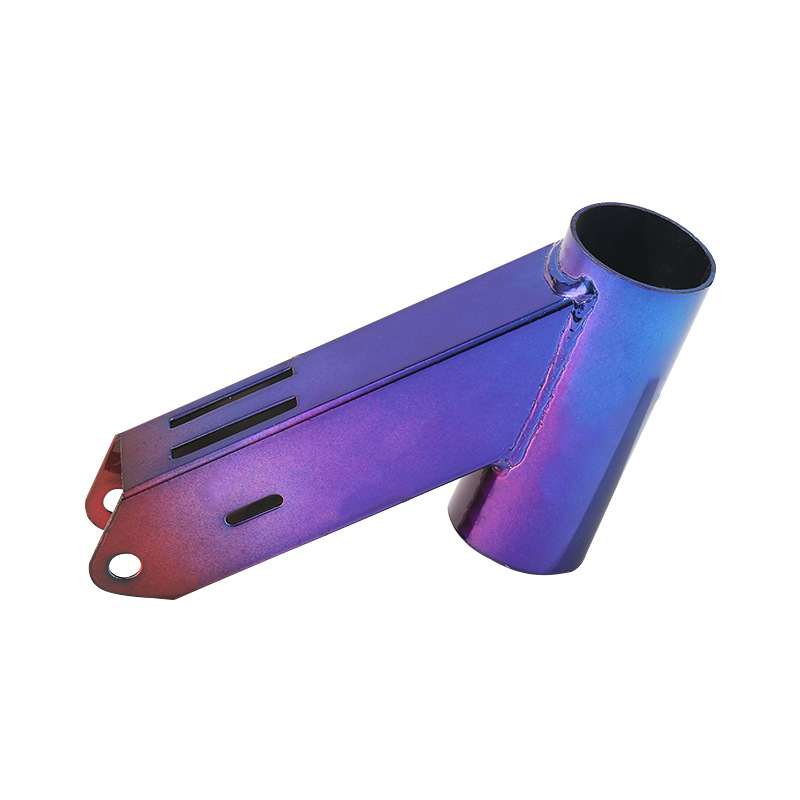 滑板车调节锁扣真空UV彩色镀膜工厂工艺制造喷塑金属色表面加工