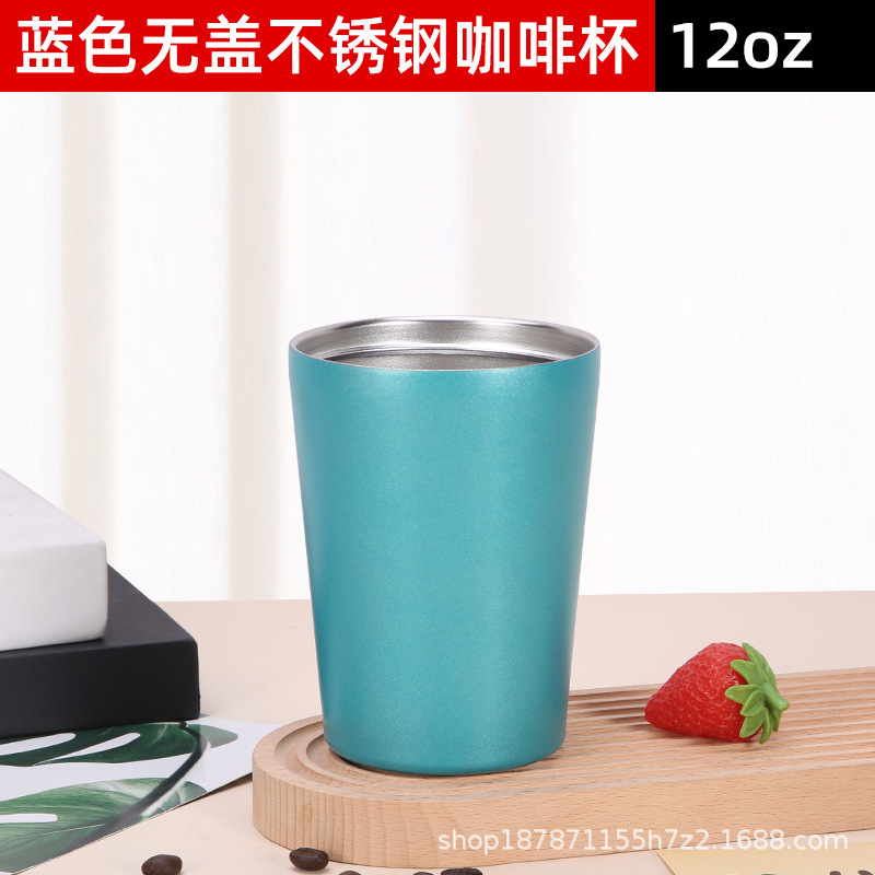 Tienda departamental Taza de enjuague bucal de acero inoxidable de 300ml Taza de leche Taza de café doble Taza de agua para niños Taza de lavado Taza de cepillo de dientes Tanque