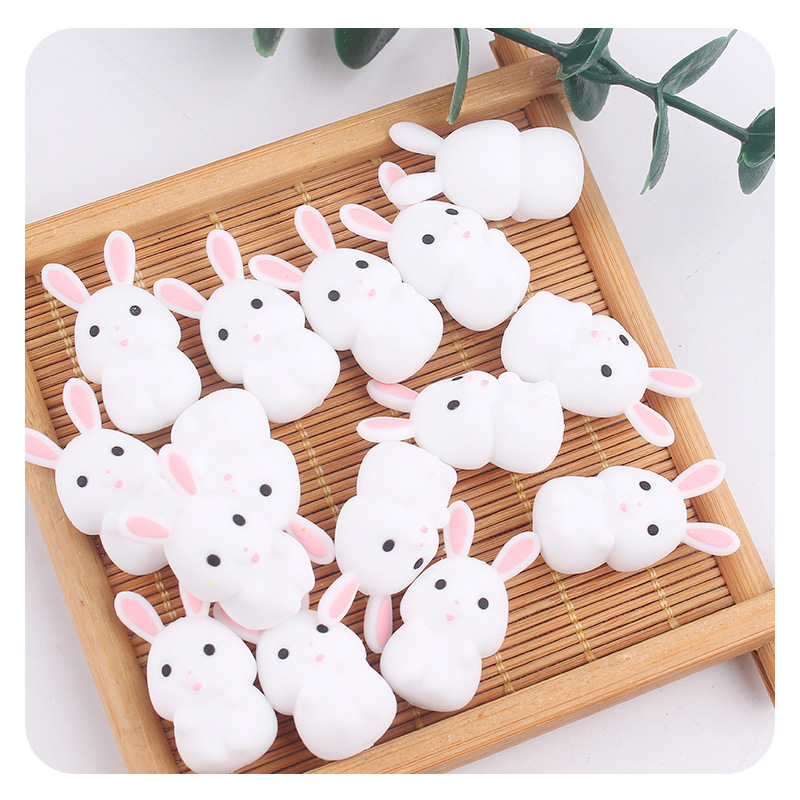 Productos creativos para bebés DIY dibujos animados silicona estereoscópica conejo blanco diente bebé molar tetina cadena accesorios de diente