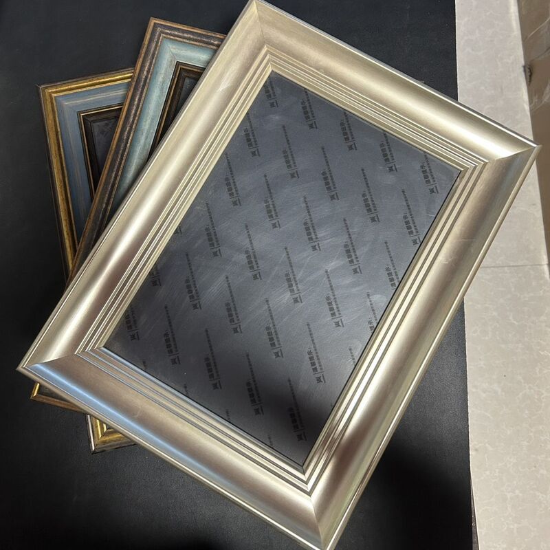 Watercolor Thangka Picture Frame with Plexiglass Back Panel Puzzle Poster European Retro Photo Frame Art Work Mounting Frame