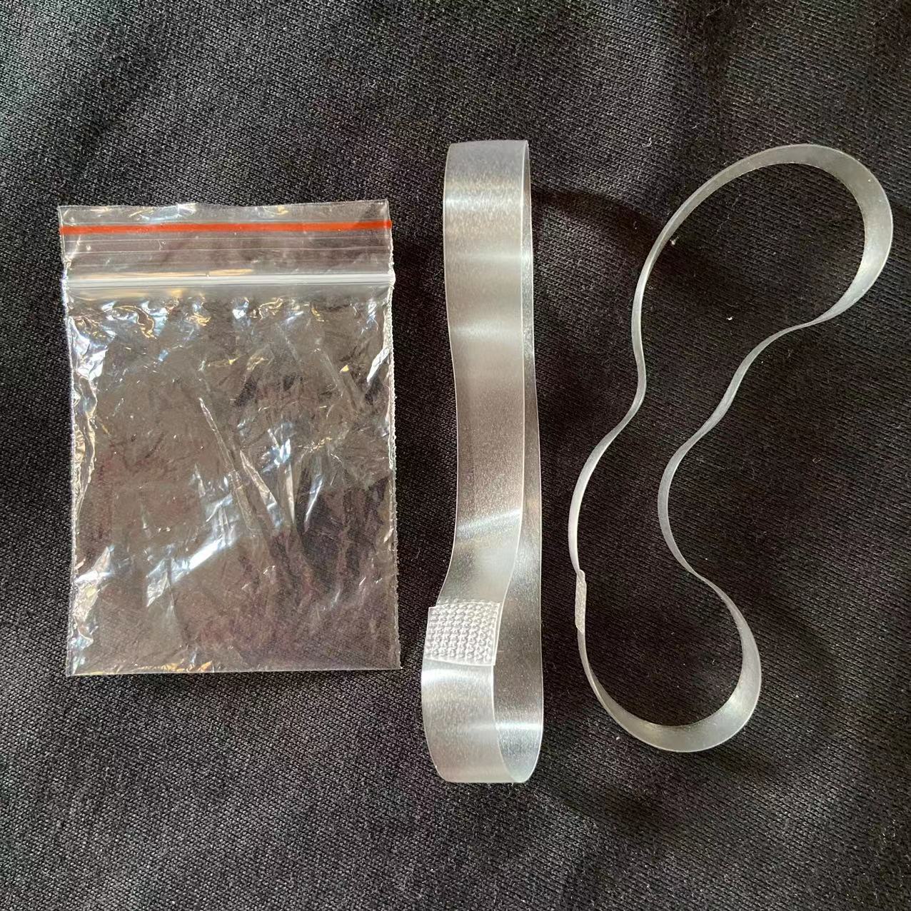 Zapatos de cuero fijos transparentes de la correa del artefacto del talón de la anti-caída del talón del alto talón