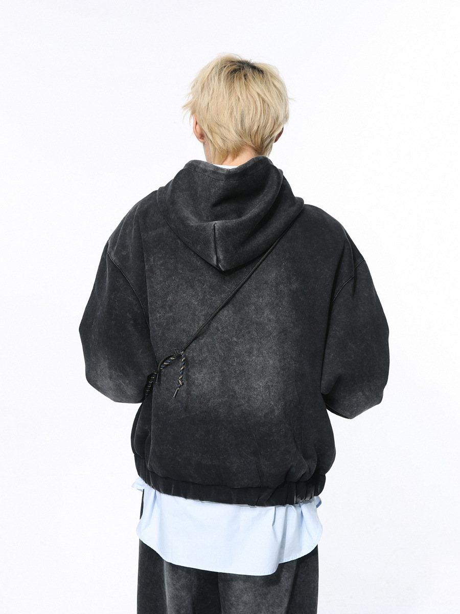 Mtlclothes ropa de Hombre | 2024 primavera nueva moda personalizada lavado diseño apenado suéter flojo traje