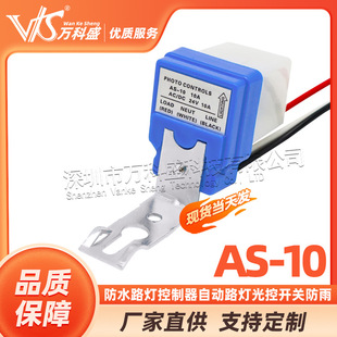 Wholesale As-10 Waterproof Street Light Controller Automatic Street Light Control Switch Rainproof Sensor Switch 220V