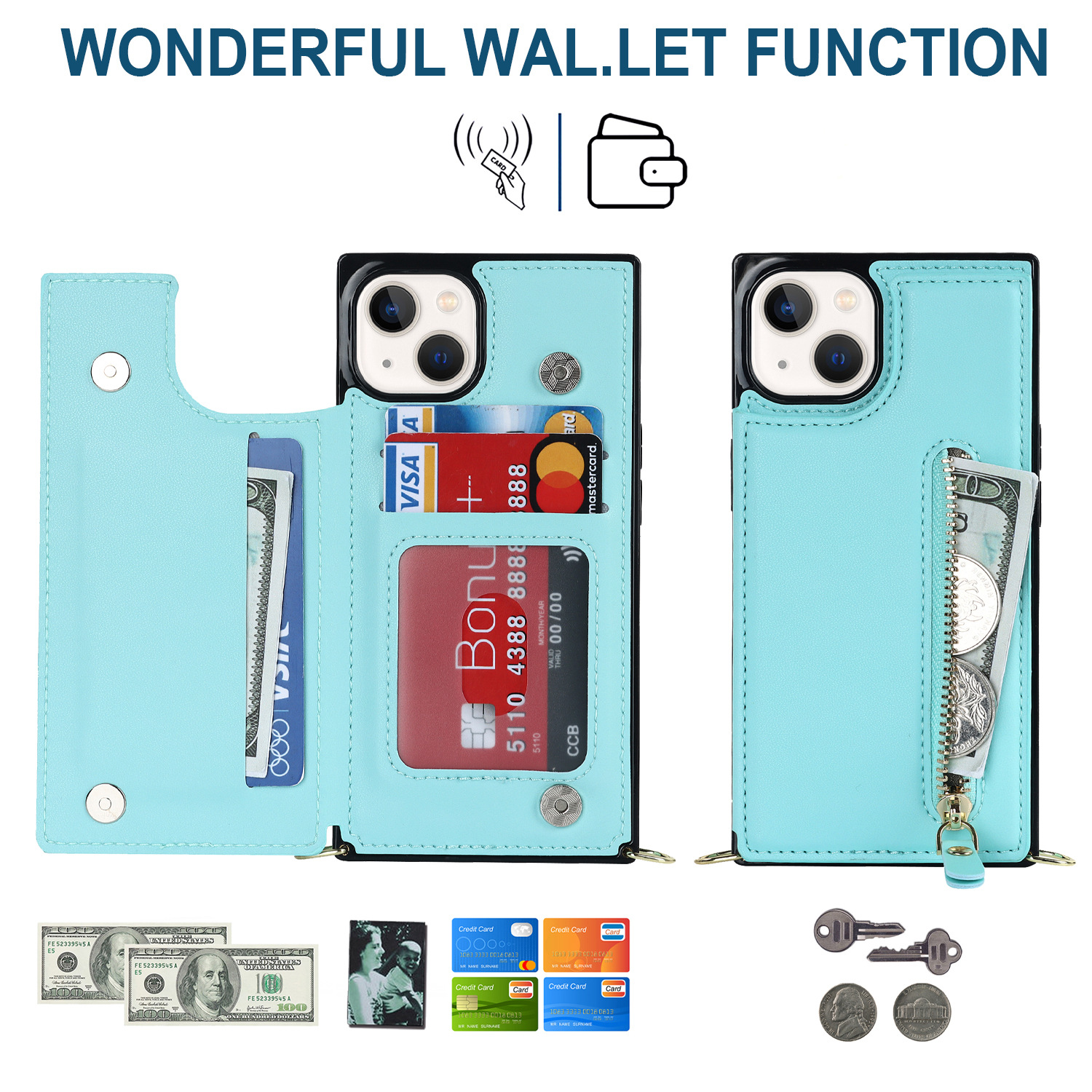 Handyhülle Aus Leder Für Iphone Pro Umhängetasche Mit Band_voghion.com
