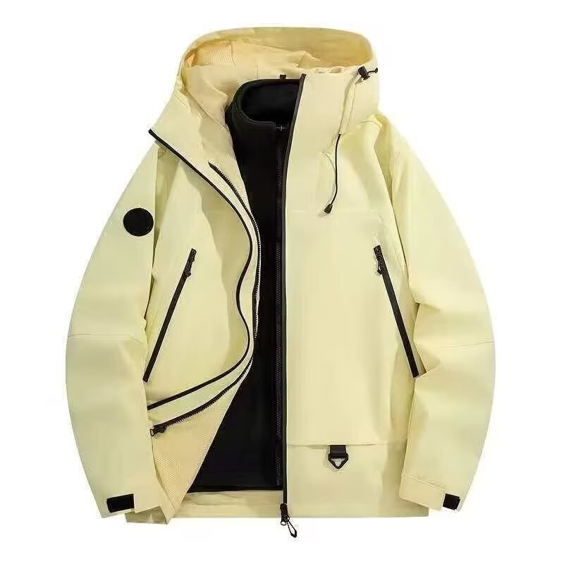 Marca de marea 3 - en - 1 traje de asalto para hombres y mujeres desmontable revestimiento impermeable al aire libre traje de montaña chaqueta pareja