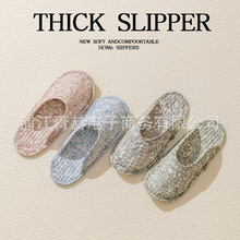 新款爬爬垫拖鞋专用拖鞋鞋套家居室内透气静音布艺布底包头纯棉