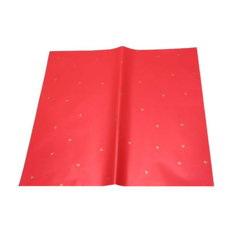 Huaxi cálido amor por el material de embalaje de ramo de flores de papel de embalaje impermeable florista material de ramo de flores