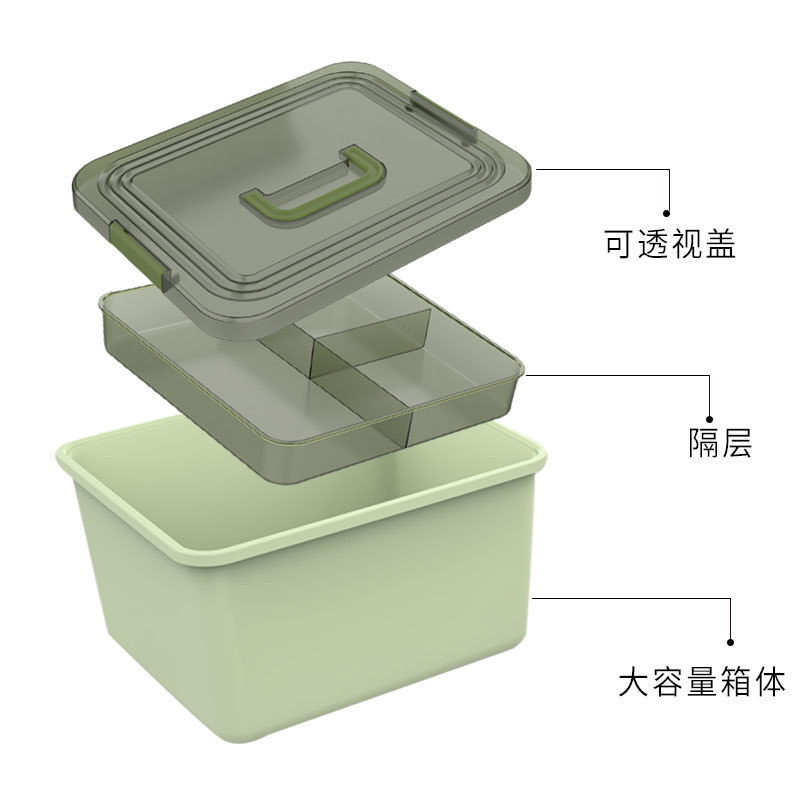 Caja de herramientas de manicure, máquina de fototerapia de gran capacidad, caja de almacenamiento de pegamento de manicure multicapa profesional para manicure