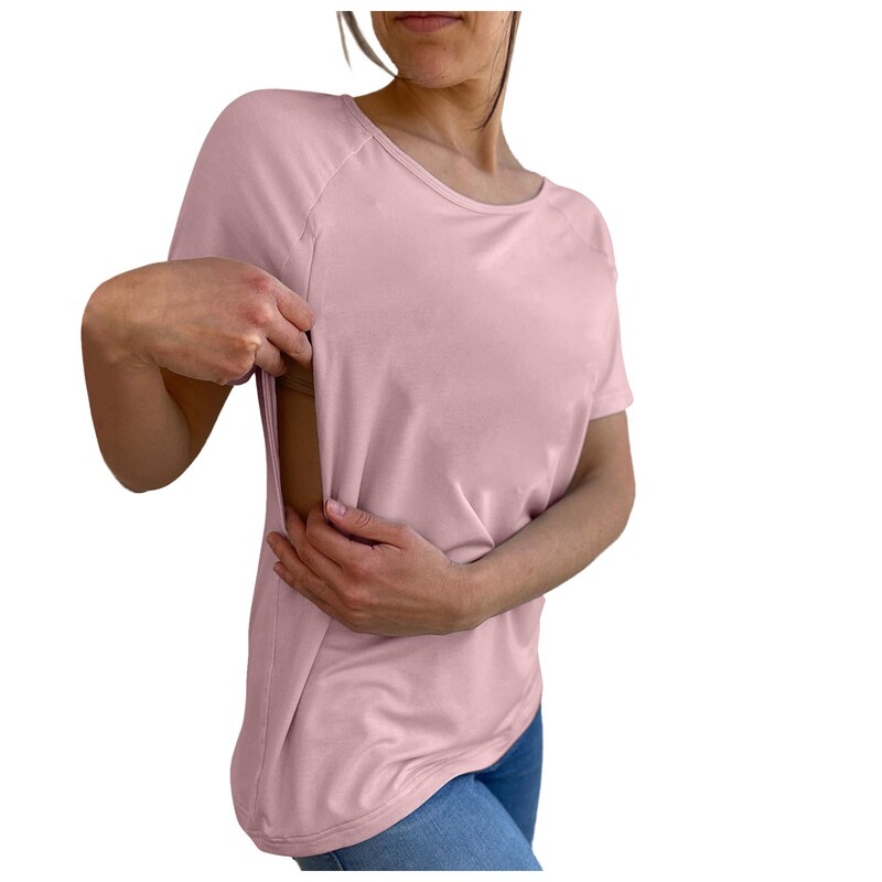 アマゾン欧米の対外貿易tシャツ女性半袖妊婦シャツ授乳服スポット卸売り|undefined