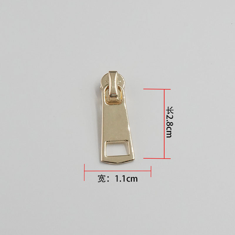 批发金属拉链头 3号拉链头浅金拉头拉片箱包拉链拉扣头5号拉链头|undefined